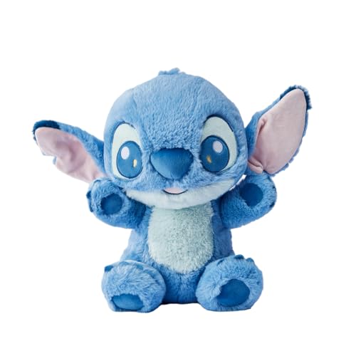 MINISO Stitch Kuscheltier Baby, 30cm Plüschtier Kuscheltie für Kinder, Lilo und Stitch Stofftier Groß mit Stickereien, Weiche Pudgy Stitch Plush Spielzeug für Mädchen, Geburtstag Geschenk Weihnachts von MINISO