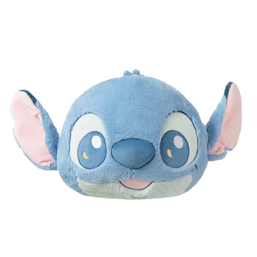 MINISO Stitch Kuscheltier Plüsch Kissen, 40cm Stitch Kissen Kinder, 3D Cartoon Disney Kuschelkissen mit Füllung und Bezug, Lilo und Stitch Plüsch Groß Geschenk für Kinder Mädchen 3+ Jahre von MINISO