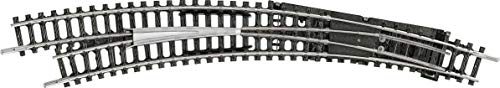 Minitrix 14947 - Bogenweiche Links – Radius R3/R4 - Detailgetreue Modelleisenbahn-Zubehör - Hohe Qualität und Präzision - Spur N von MiniTrix