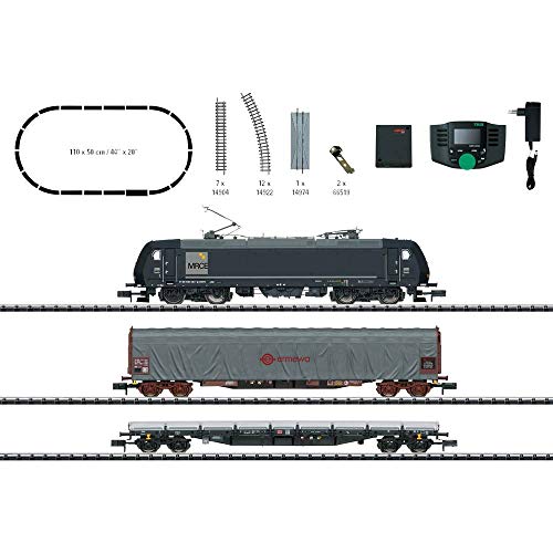 Märklin MINITRIX Digital-Startpackung E-Lok 185.1 Güterzug | DCC Sound | Spur N #11147 von Märklin