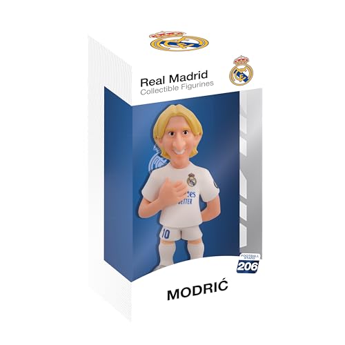 MINIX Collectible Figurines MN18406 Modric-Figur, Real Madrid, Sammlerstücke 12 cm, Geschenkidee für Kinder und Erwachsene, Fußballfans von MINIX