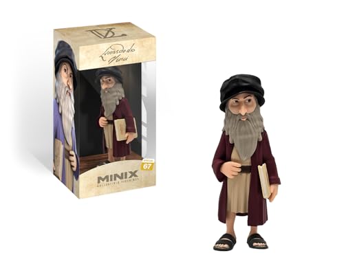 MINIX Leonardo da Vincci Figur, Sammlerstück, 12 cm, Geschenkidee für Kinder und Erwachsene, Fans der Geschichte und Kunst, MN16105, Mehrfarbig MINIX Leonardo da Vincci Figur, Sammlerstück, 12 cm, Geschenkidee für Kinder und Erwachsene, Fans der Geschichte und Kunst, MN16105, Mehrfarbig von MINIX
