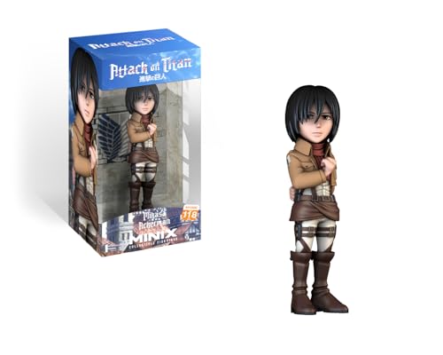 MINIX Mikasa Ackerman Figur - Attack of Titan - Sammlerstücke 12 cm für Ausstellung, Geschenkidee für Kinder und Erwachsene, Anime-Fans - MN15313 von MINIX