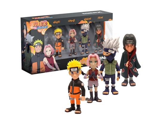 MINIX Naruto Shippuden – 4er-Pack – Sammelfigur 7 cm (Naruto, Kakashi, Itachi, Sakura) von MINIX