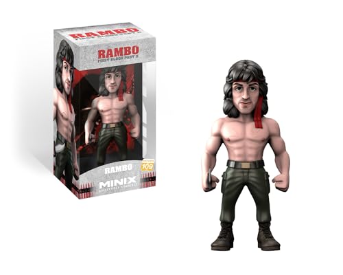 MINIX Rambo Figur mit Bandana - Rambo - Sammlerstücke 12 cm für Ausstellung, Geschenkidee für Kinder und Erwachsene, Fans von TV & Kino - MN14576 MINIX Rambo Figur mit Bandana - Rambo - Sammlerstücke 12 cm für Ausstellung, Geschenkidee für Kinder und Erwachsene, Fans von TV & Kino - MN14576 von MINIX
