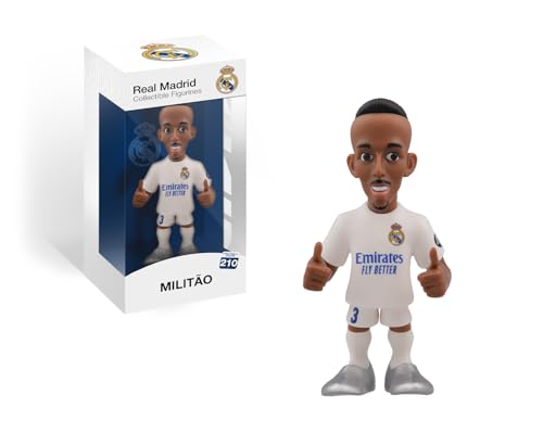 MINIX Collectible Figurines MN18444 Militao-Figur, Real Madrid, Sammlerstücke 12 cm, Geschenkidee für Kinder und Erwachsene, Fußballfans von MINIX