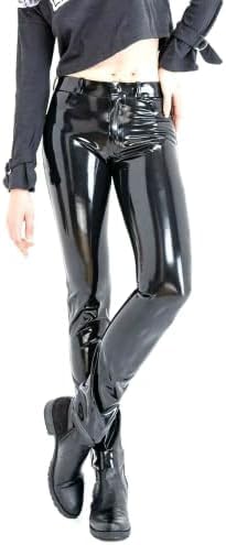 MINUSE Latex Gummi Gummi Jeans Leggings Hosen Hosen Maßgeschneiderter Catsuit,Klar,S von MINUSE