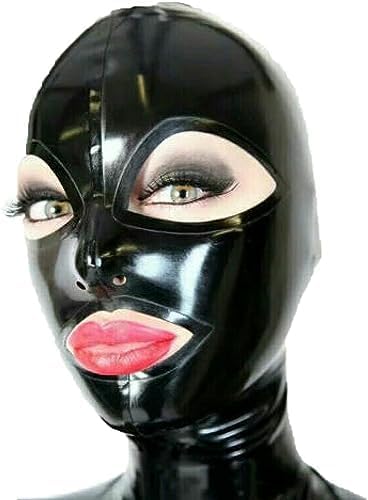 MINUSE Latex-Hauben-Gummimaske Für Club-Kostüme, Ball-Cosplay,XL von MINUSE