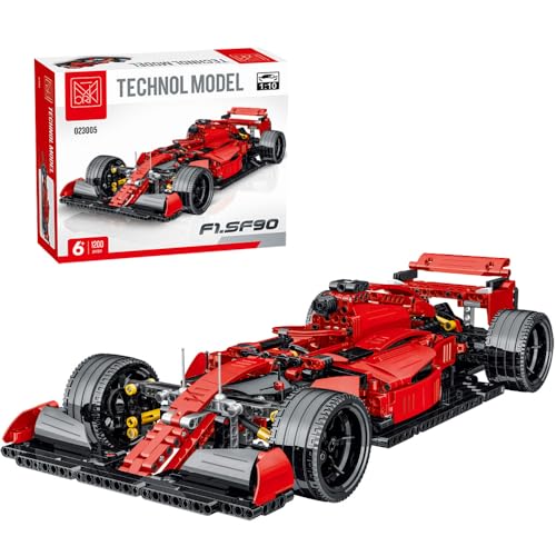 MISINI 023005 1200pcs Klemmbausteine Technik Bausteine ​​Rennwagen Formel F1 Modell 1:10 Baustein Sportwagen MOC kreative Baukonstruktions Set von MISINI