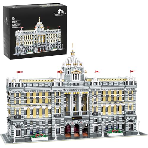 MISINI 33205 Luxuriöse Shanghai Bank Bausteine Set, 10423 Stücke Klemmbausteine MOC modulare Gebäude Ziegel Haus Modell, kreative Landmark Gebäude Geschenk für Jugendliche Erwachsene von MISINI