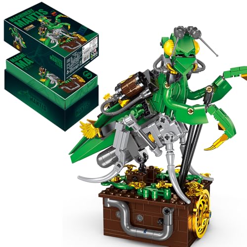 MISINI JD013 Mechanischer Mantis Baustein Set, 392PCS Mechanischer Punk Biomimetic Technologie Baustein Set, Spielzeug für Jugendliche, Jungen, Mädchen/Erwachsene über 6 Jahre alt von MISINI