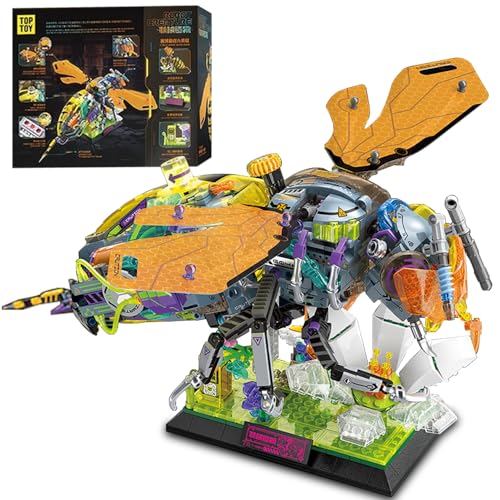 MISINI M6217 Mechanical Creature Series Cyber ​​​​Hermit Bumblebee Klemmbausteine Technik,Cyberpunk Bionic Technology Spielzeugmodell, geeignet für Erwachsene und Jugendliche zum Bauen von Geschenken von MISINI