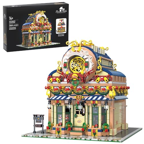 MISINI 33202 Donut Dessert Workshop Bausteine Set, 2664 PCS Klemmbausteine Modulare Gebäude Ziegel Haus Modell, MOC kreatives Gebäude Spielzeug Geschenk für Männer Teens und Kinde von MISINI