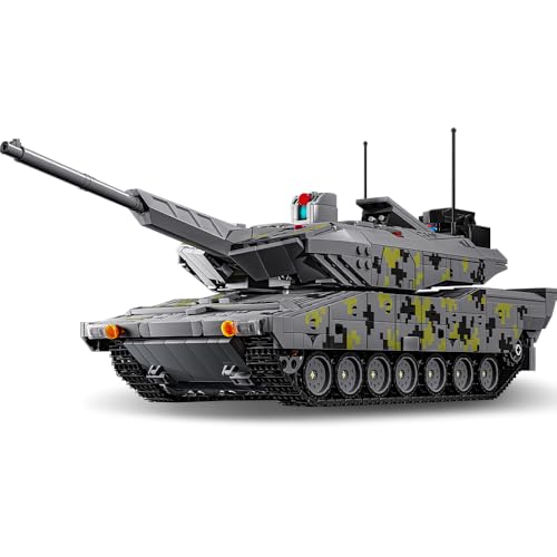 MISINI M6518 Panther KF51 Tank Klemmbausteine Bausatz, 2235 PCS Kreative schwere Tank Modular Bricks Modell, pädagogische Geschenke für Teens Militär Enthusiasten und Erwachsene von MISINI