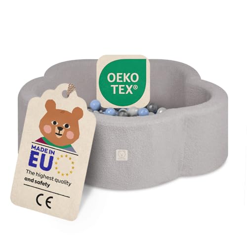 MISIOO Bällebad für Kinder 95x30 cm - Mit 200 Bälle und Matte - Weiches und Sicheres Spielzeug - Hochwertige Boucle MISIOO Bällebad für Kinder 95x30 cm - Mit 200 Bälle und Matte - Weiches und Sicheres Spielzeug - Hochwertige Boucle von MISIOO