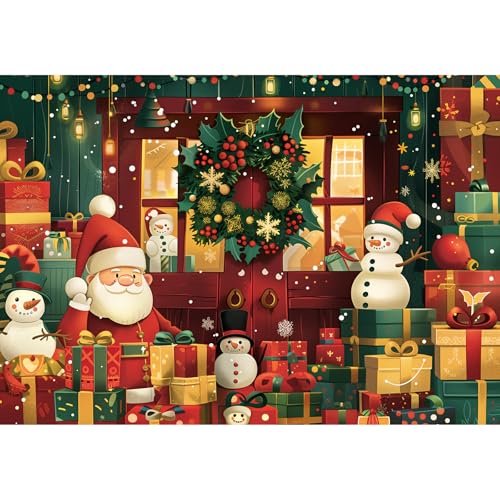 MISITU Weihnachten Puzzle 100 Teile für Erwachsene, Weihnachten 100 Teile Kinderpuzzle von MISITU