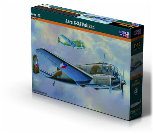 Mistercraft Modellbausatz Aero C-3 Pelikan Maßstab 1:72 Plastikbausatz, Bausatz zum Zusammenbauen Kunststoffmodell, Bauanleitung,166mmx295mm von MISTER CRAFT HOBBY KITS