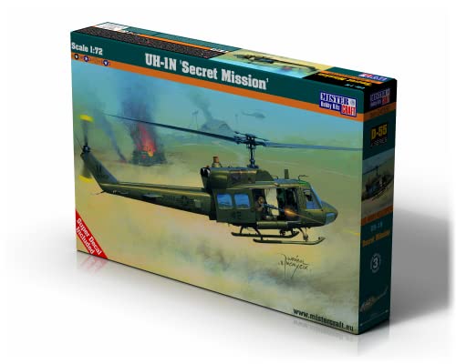 Mistercraft Modellbausatz UH-1N Secret Mission Maßstab 1:72 Plastikbausatz, Bausatz zum Zusammenbauen Kunststoffmodell, Bauanleitung,238mmx140mm von MISTER CRAFT HOBBY KITS