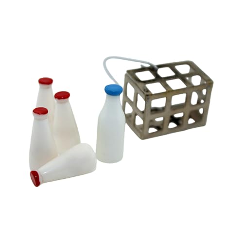 MISUVRSE 5pcs Miniaturmilchflaschen Für Dollhouses Küche Esszimmer Und Restaurantszene Display Dekore 1/12 Skala Miniaturmilchflaschen MISUVRSE 5pcs Miniaturmilchflaschen Für Dollhouses Küche Esszimmer Und Restaurantszene Display Dekore 1/12 Skala Miniaturmilchflaschen von MISUVRSE