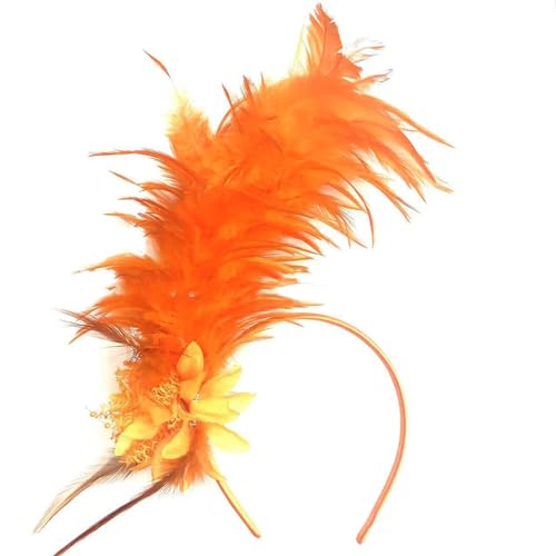 MISUVRSE Feder Stirnband Feder Haarband Fascinator Haarband 1920er Jahre Stil Party Kopfschmuck Für Halloween Karneval Hochzeit von MISUVRSE