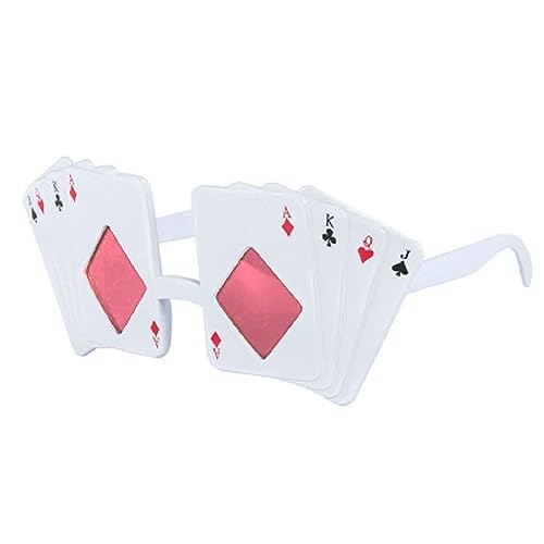 MISUVRSE Gläser Kinder Erwachsene Königin Asse König Sonnenbrille Für Geburtstag Party Casinos Nacht Spielkarte Thema Dekor Versorgung Party Gläser Für Kind von MISUVRSE