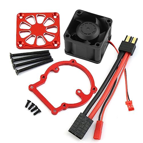 MISUVRSE Kühlventilator Für Auto LKW Modellzubehör Kühlermotorkühlung Geeigneter 1/8 4WD Schlitten MISUVRSE Kühlventilator Für Auto LKW Modellzubehör Kühlermotorkühlung Geeigneter 1/8 4WD Schlitten von MISUVRSE