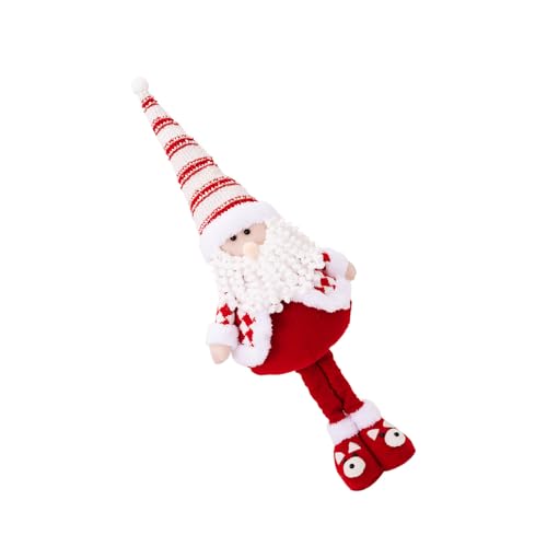 MISUVRSE Saisonale Dekorative Weihnachtsmann Schneemann Hirsch Plüschpuppen Teleskopierbare Beinfigur Spielzeug Für Zuhause Festival Desktop Ornament von MISUVRSE