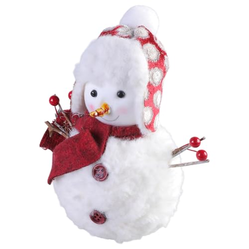 MISUVRSE Winter Schneemann Gefüllte Figur Plüsch Puppen Mit Schal Und Plüsch Cartoon Plüsch Spielzeug Weihnachten Home Desktop Dekoration von MISUVRSE