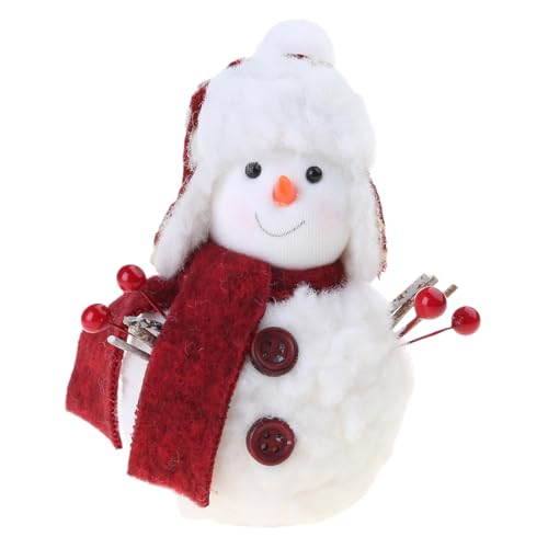 MISUVRSE Winter Schneemann Gefüllte Figur Plüsch Puppen Mit Schal Und Plüsch Cartoon Plüsch Spielzeug Weihnachten Home Desktop Dekoration von MISUVRSE