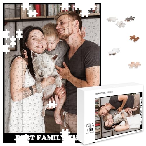 MJARTORIA Personalisiert Puzzle Selbst Gestalten 35 70 120 200 300 500 1000 Teile, Fotopuzzle mit Eigenem Bild Text Namen Geschenk für Erwachsene Jungen Mädchen Kinder von MJARTORIA