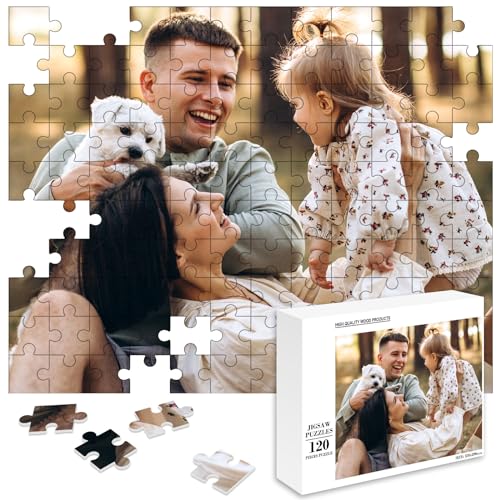 MJARTORIA Personalisiert Puzzle Selbst Gestalten 35 70 120 200 300 500 1000 Teile, Fotopuzzle mit Eigenem Bild Text Namen Geschenk für Erwachsene Jungen Mädchen Kinder von MJARTORIA