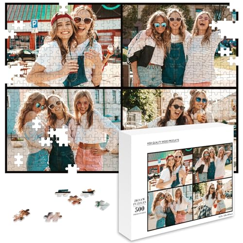 MJARTORIA Personalisiert Puzzle Selbst Gestalten 35 70 120 200 300 500 1000 Teile, Fotopuzzle mit Eigenem Bild Text Namen Geschenk für Erwachsene Jungen Mädchen Kinder von MJARTORIA