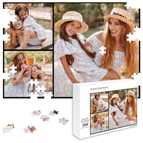 MJARTORIA Personalisiert Puzzle Selbst Gestalten 35 70 120 200 300 500 1000 Teile, Fotopuzzle mit Eigenem Bild Text Namen Geschenk für Erwachsene Jungen Mädchen Kinder von MJARTORIA