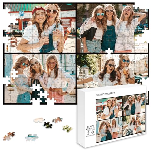 MJARTORIA Personalisiert Puzzle Selbst Gestalten 35 70 120 200 300 500 1000 Teile, Fotopuzzle mit Eigenem Bild Text Namen Geschenk für Erwachsene Jungen Mädchen Kinder von MJARTORIA