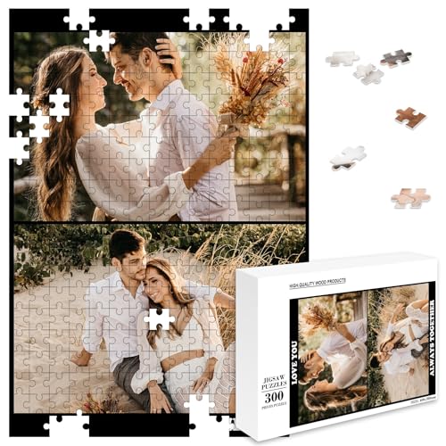 MJARTORIA Personalisiert Puzzle Selbst Gestalten 35 70 120 200 300 500 1000 Teile, Fotopuzzle mit Eigenem Bild Text Namen Geschenk für Erwachsene Jungen Mädchen Kinder von MJARTORIA