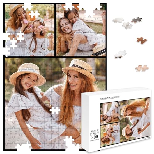 MJARTORIA Personalisiert Puzzle Selbst Gestalten 35 70 120 200 300 500 1000 Teile, Fotopuzzle mit Eigenem Bild Text Namen Geschenk für Erwachsene Jungen Mädchen Kinder von MJARTORIA