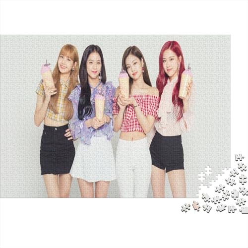 Blackpink Holzpuzzles 1000 Teile Erwachsene Moderne Wohnkultur Family Challenging Games Lernspiel Geburtstagsgeschenk Entspannung Und Intelligenz 1000pcs (75x50cm) von MJCZEGDCR