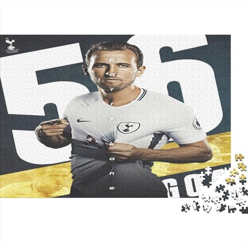 Harry Kane Holzpuzzles Für Erwachsene 1000 Teile Geburtstagsgeschenk Family Challenging Games Lernspiel Wohnkultur Stress Relief 1000pcs (75x50cm) von MJCZEGDCR