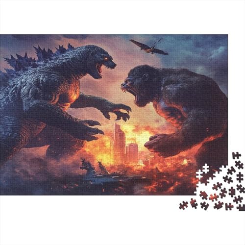 MJCZEGDCR King Kong Holzpuzzles 500 Teile Erwachsene Geburtstagsgeschenk Family Challenging Games Moderne Wohnkultur Educational Game Stress Relief Toy 500pcs (52x38cm) von MJCZEGDCR