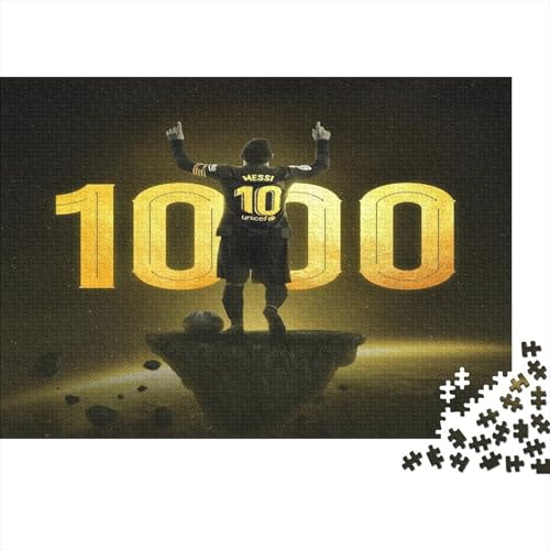 Messi Holzpuzzles 300 Teile Für Erwachsene Geburtstagsgeschenk Lernspiel Family Challenging Games Home Decor Entspannung Und Intelligenz 300pcs (40x28cm) von MJCZEGDCR