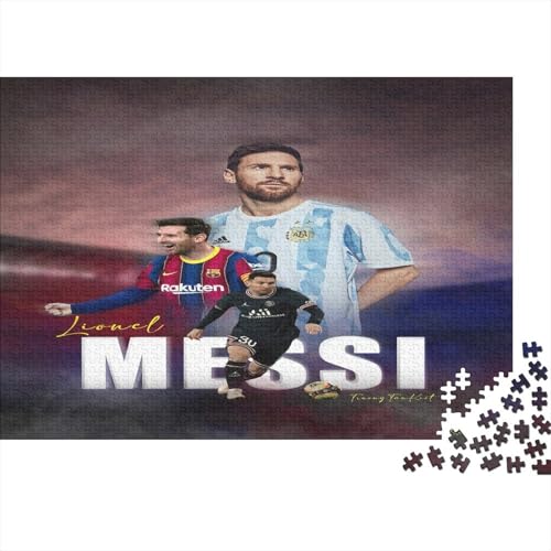 Messi Holzpuzzless 500 Teile Erwachsene Geburtstagsgeschenk Family Challenging Games Moderne Wohnkultur Educational Game Stress Relief Toy 500pcs (52x38cm) von MJCZEGDCR