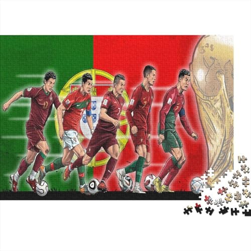 Ronaldo Holzpuzzles 300 Teile Erwachsene Geschicklichkeitsspiel Für Die Ganze Familie Home Decor Geburtstagsgeschenk Lernspiel Stress Relief 300pcs (40x28cm) von MJCZEGDCR