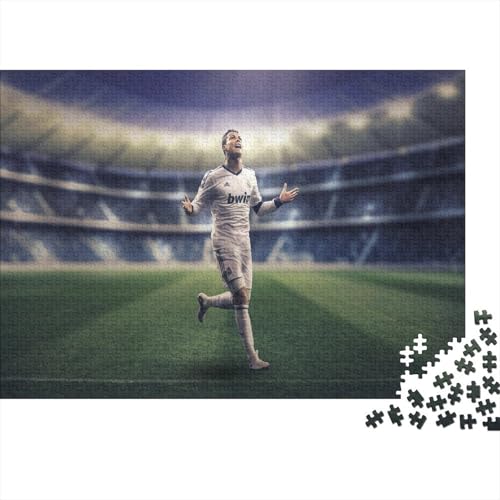 Ronaldo Holzpuzzless Für Erwachsene 500 Teile Family Challenging Games Wohnkultur Geburtstagsgeschenk Lernspiel Stress Relief Toy 500pcs (52x38cm) von MJCZEGDCR