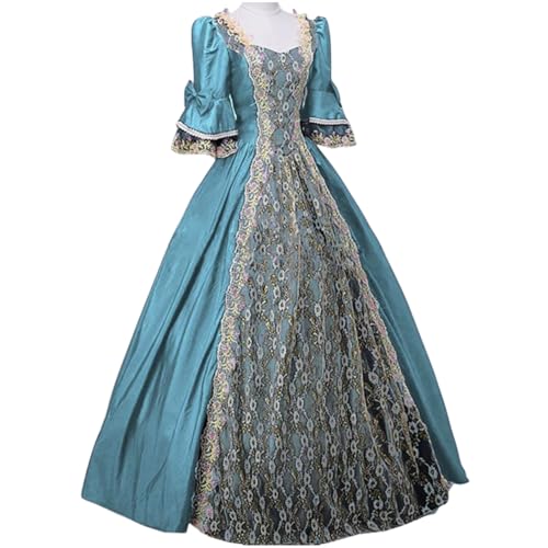 MJGkhiy Mittelalterliches Kleid Damen Edle Vintage Kostüm Prinzessin Gothic Kleid Karneval Halloween Renaissance Kleid Steampunk Kleidung Cosplay Viking Party Viktorianisches Kleid Lange Zeremonie MJGkhiy Mittelalterliches Kleid Damen Edle Vintage Kostüm Prinzessin Gothic Kleid Karneval Halloween Renaissance Kleid Steampunk Kleidung Cosplay Viking Party Viktorianisches Kleid Lange Zeremonie von MJGkhiy