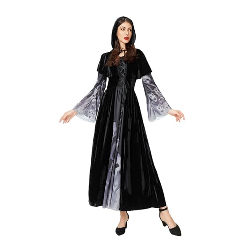 MJGkhiy Mittelalterliches Kleid Damen Edle Vintage Kostüm Prinzessin Halloween Kleid Viktorianisches langes Gothic Kleid Karneval Steampunk Kleidung Cosplay Viking Zeremonie Kleid Renaissance Abend MJGkhiy Mittelalterliches Kleid Damen Edle Vintage Kostüm Prinzessin Halloween Kleid Viktorianisches langes Gothic Kleid Karneval Steampunk Kleidung Cosplay Viking Zeremonie Kleid Renaissance Abend von MJGkhiy