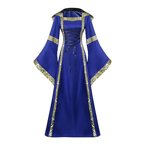 MJGkhiy Mittelalterliches Kleid Damen Edle Vintage Renaissance Kleid Steampunk Viktorianisches Kleid Lang Halloween Kostüm Prinzessin Gothic Kleidung Cosplay Viking Party Kleid Karneval Abend MJGkhiy Mittelalterliches Kleid Damen Edle Vintage Renaissance Kleid Steampunk Viktorianisches Kleid Lang Halloween Kostüm Prinzessin Gothic Kleidung Cosplay Viking Party Kleid Karneval Abend von MJGkhiy