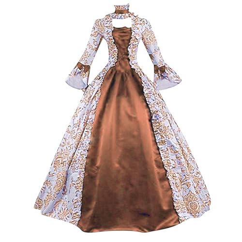 MJGkhiy Mittelalterliches Kleid Damen Edle elegante Kleidung Cosplay Viking Gothic Kleid Viktorianisches langes Steampunk Kleid Karneval Halloween Kostüm Prinzessin Zeremonie Kleid Renaissance Abend MJGkhiy Mittelalterliches Kleid Damen Edle elegante Kleidung Cosplay Viking Gothic Kleid Viktorianisches langes Steampunk Kleid Karneval Halloween Kostüm Prinzessin Zeremonie Kleid Renaissance Abend von MJGkhiy