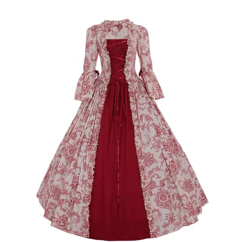 MJGkhiy Mittelalterliches Kleid Damen Edle elegante Kleidung Cosplay Viking Gothic Kleid Viktorianisches langes Steampunk Kleid Karneval Halloween Kostüm Prinzessin Zeremonie Kleid Renaissance Abend MJGkhiy Mittelalterliches Kleid Damen Edle elegante Kleidung Cosplay Viking Gothic Kleid Viktorianisches langes Steampunk Kleid Karneval Halloween Kostüm Prinzessin Zeremonie Kleid Renaissance Abend von MJGkhiy