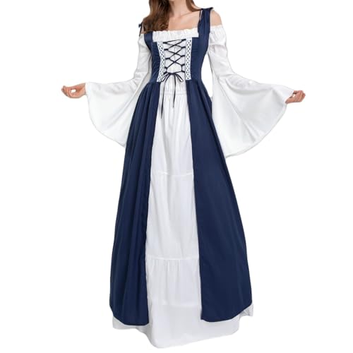 MJGkhiy Mittelalterliches Kleid Damen Volk Elegante Kleidung Cosplay Viking Gothic Kleid Karneval Steampunk Kostüm Prinzessin Halloween Kleid Renaissance Zeremonie Viktorianisches Kleid Lang Party MJGkhiy Mittelalterliches Kleid Damen Volk Elegante Kleidung Cosplay Viking Gothic Kleid Karneval Steampunk Kostüm Prinzessin Halloween Kleid Renaissance Zeremonie Viktorianisches Kleid Lang Party von MJGkhiy