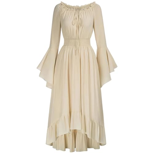 MJGkhiy Mittelalterliches Kleid Damen Volk Vintage Kleidung Cosplay Viking Gothic Renaissance Kleid Steampunk Kleid Karneval Halloween Viktorianisches Kleid Lang Abend Kostüm Prinzessin Party MJGkhiy Mittelalterliches Kleid Damen Volk Vintage Kleidung Cosplay Viking Gothic Renaissance Kleid Steampunk Kleid Karneval Halloween Viktorianisches Kleid Lang Abend Kostüm Prinzessin Party von MJGkhiy